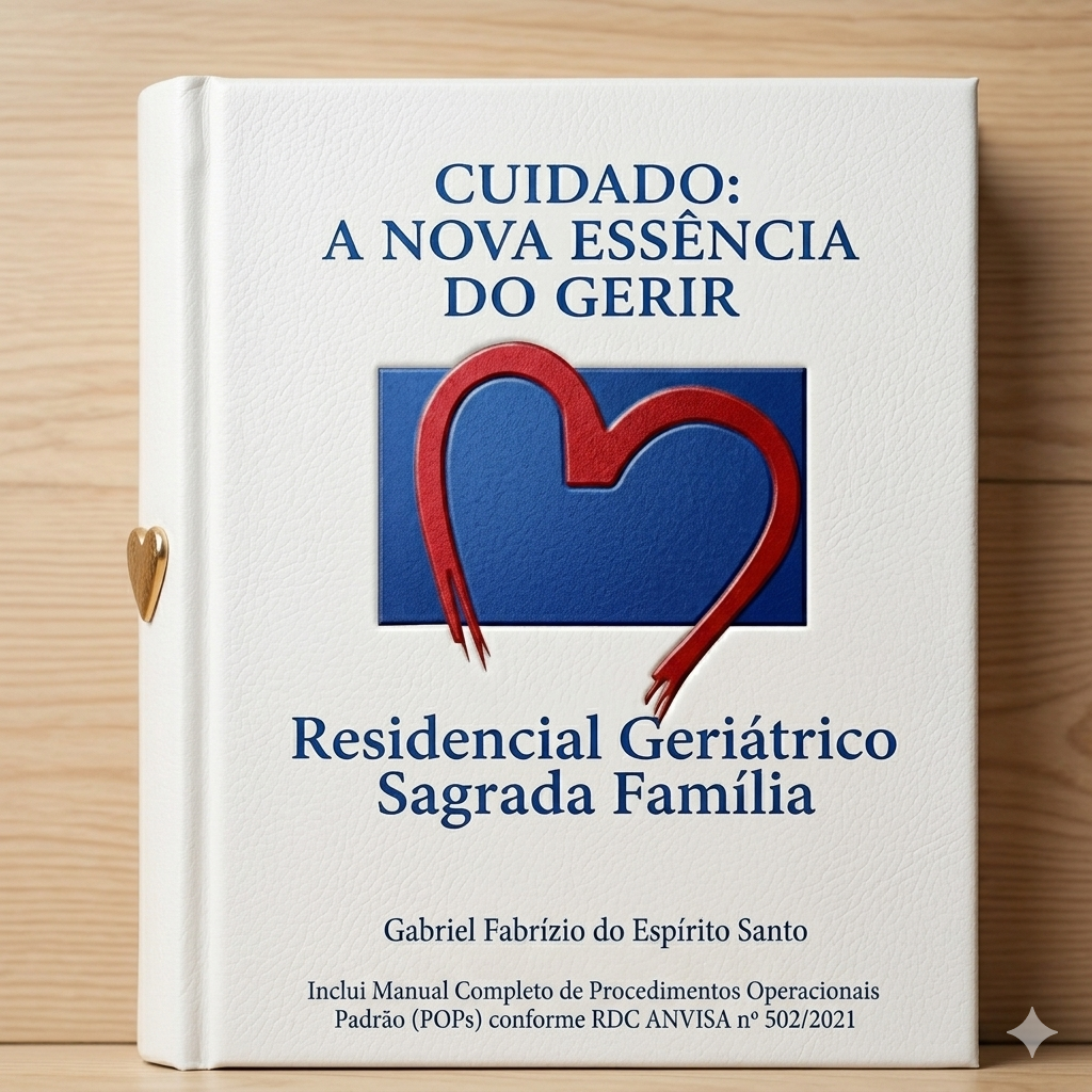 Capa do livro Cuidar Também É Gerir — Residencial Geriátrico Sagrada Família